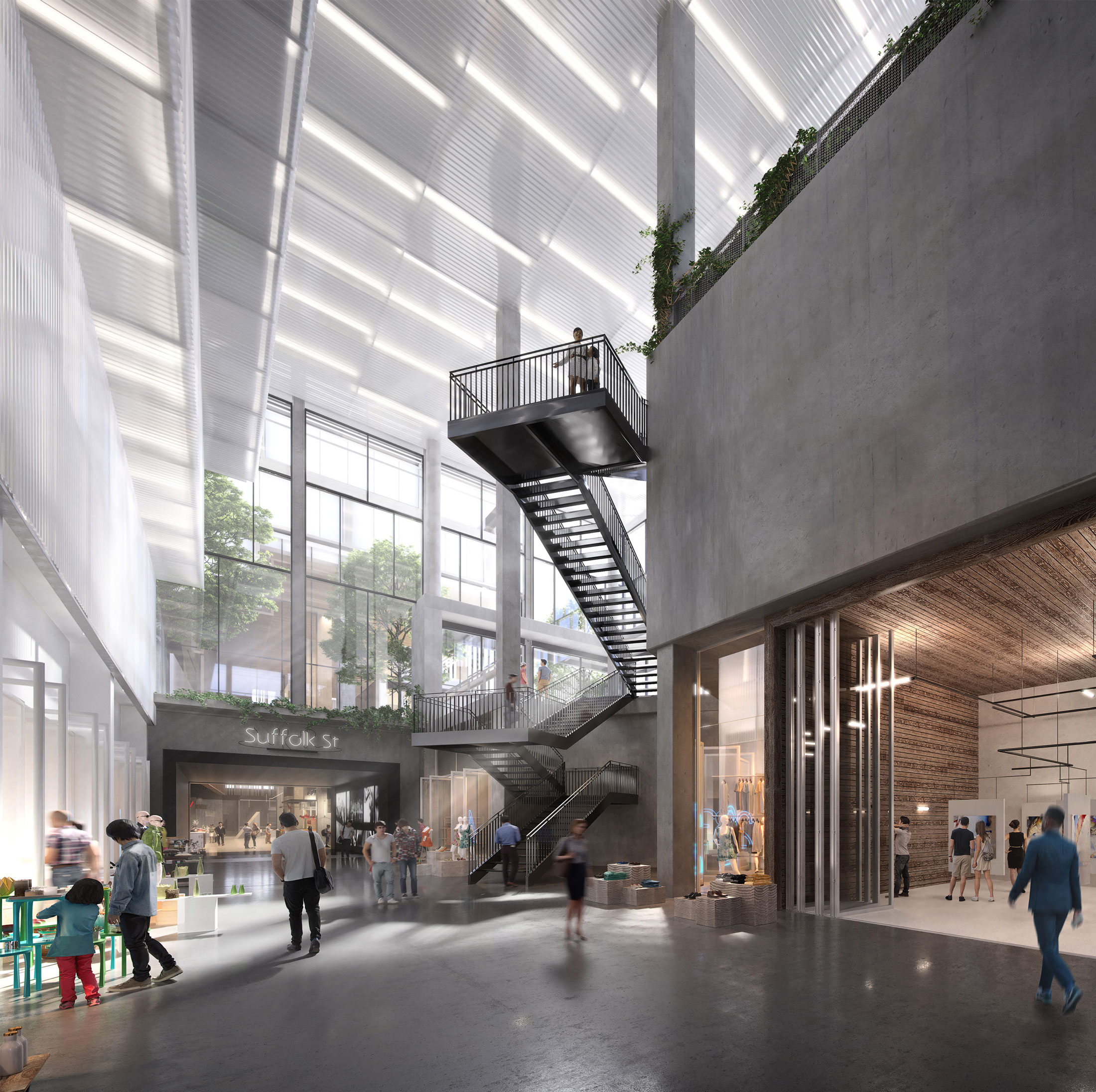 Architectural Rendering of the interior of the The Market Line project located on the Lower East Side, New York City