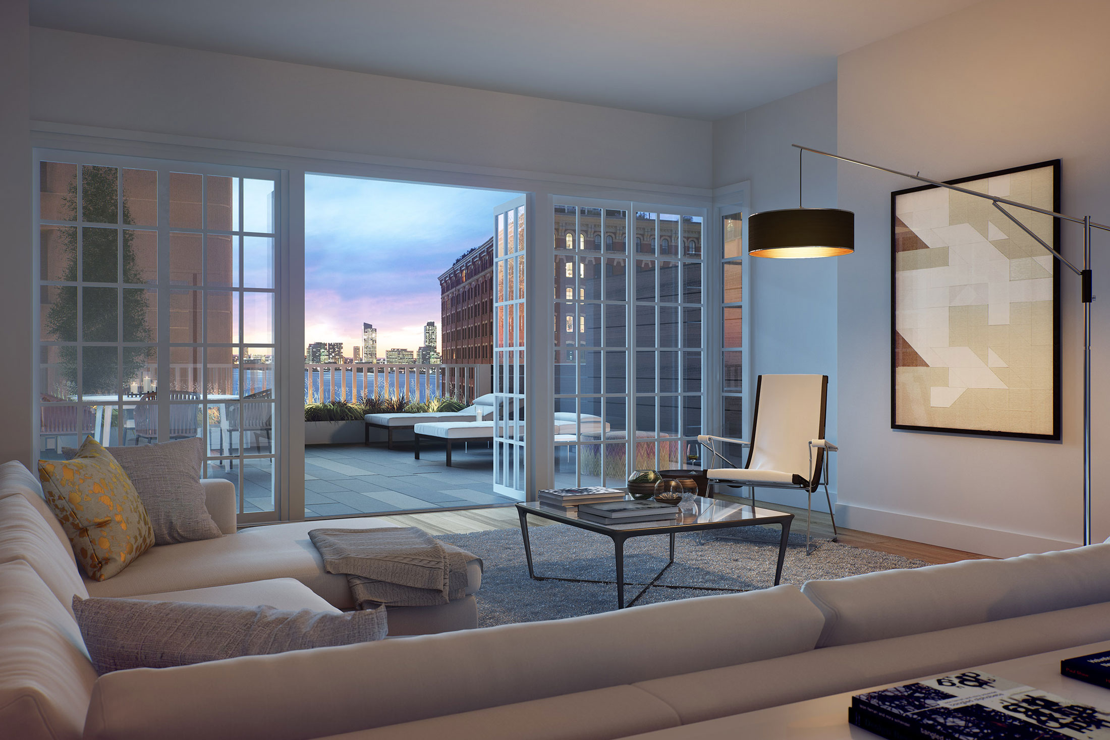 Architectural Rendering of the interior of the 15 Hubert Street project located in Tribeca, New York City