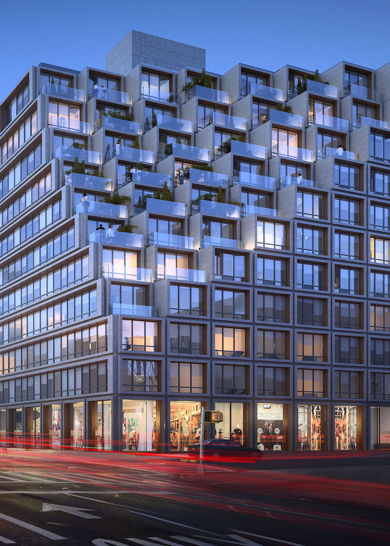 Architectural Rendering of the exterior of the 275 Fourth Avenue project located in Brooklyn, New York