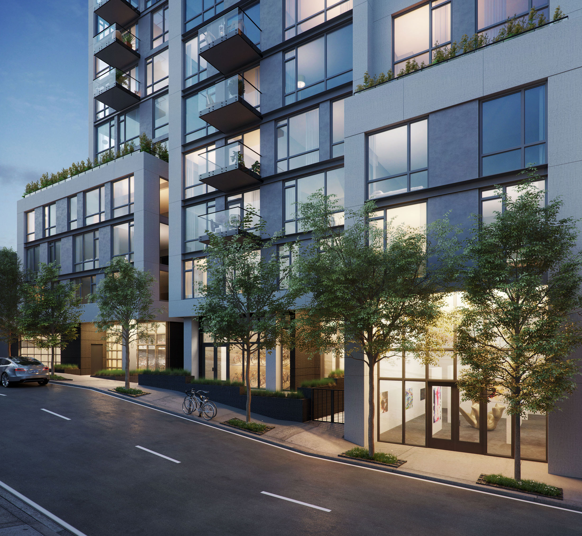 Architectural Rendering of the exterior of the The Austin project located in San Francisco, California