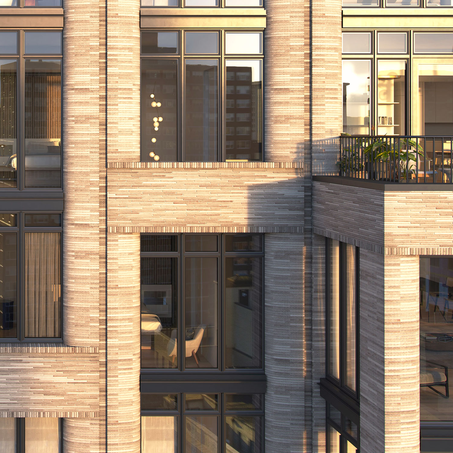 Architectural Rendering of the exterior of the 2505 Broadway building project located on the Upper West Side in New York City