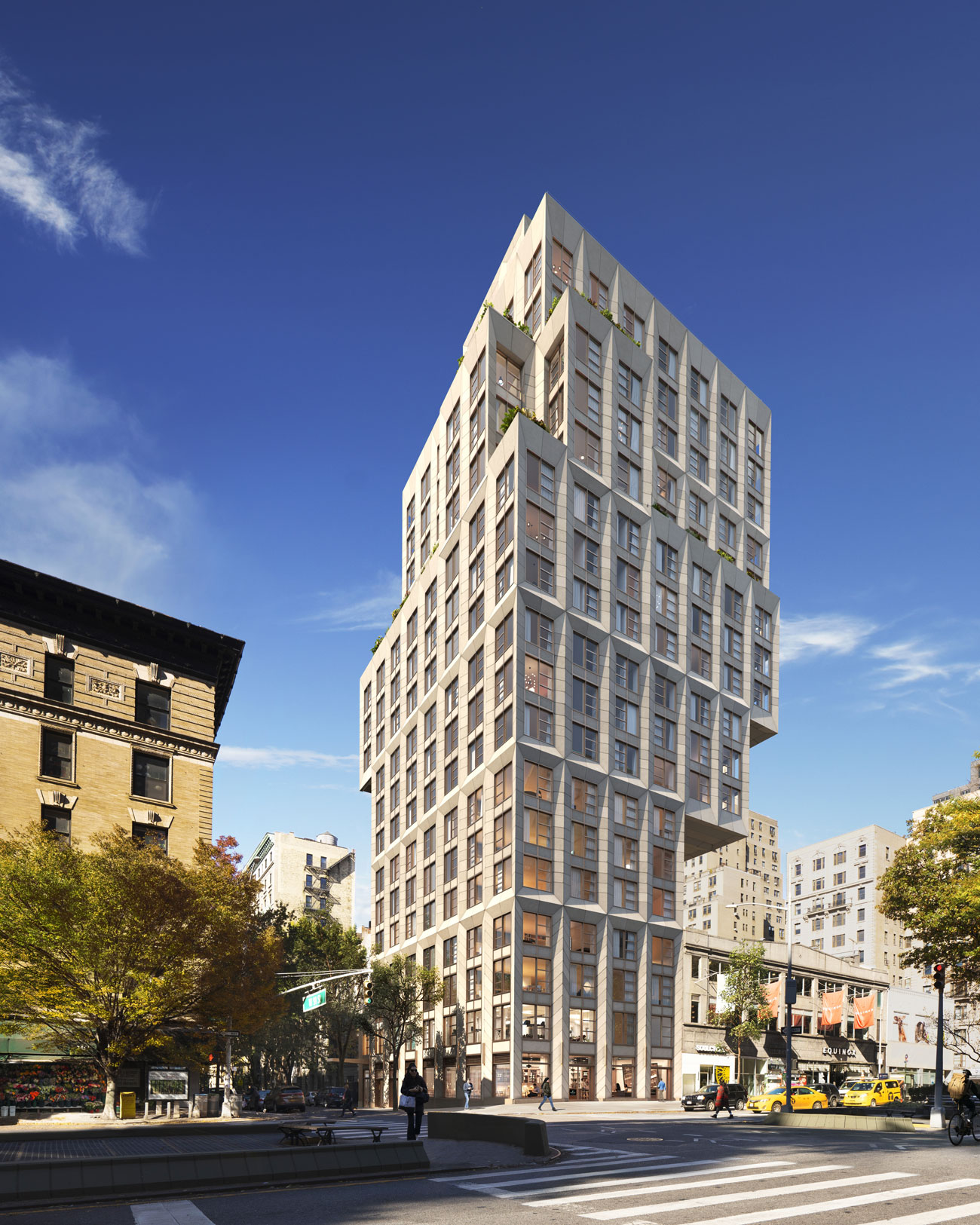 Architectural Rendering of the exterior of the ERA building project located on the Upper West Side in New York City