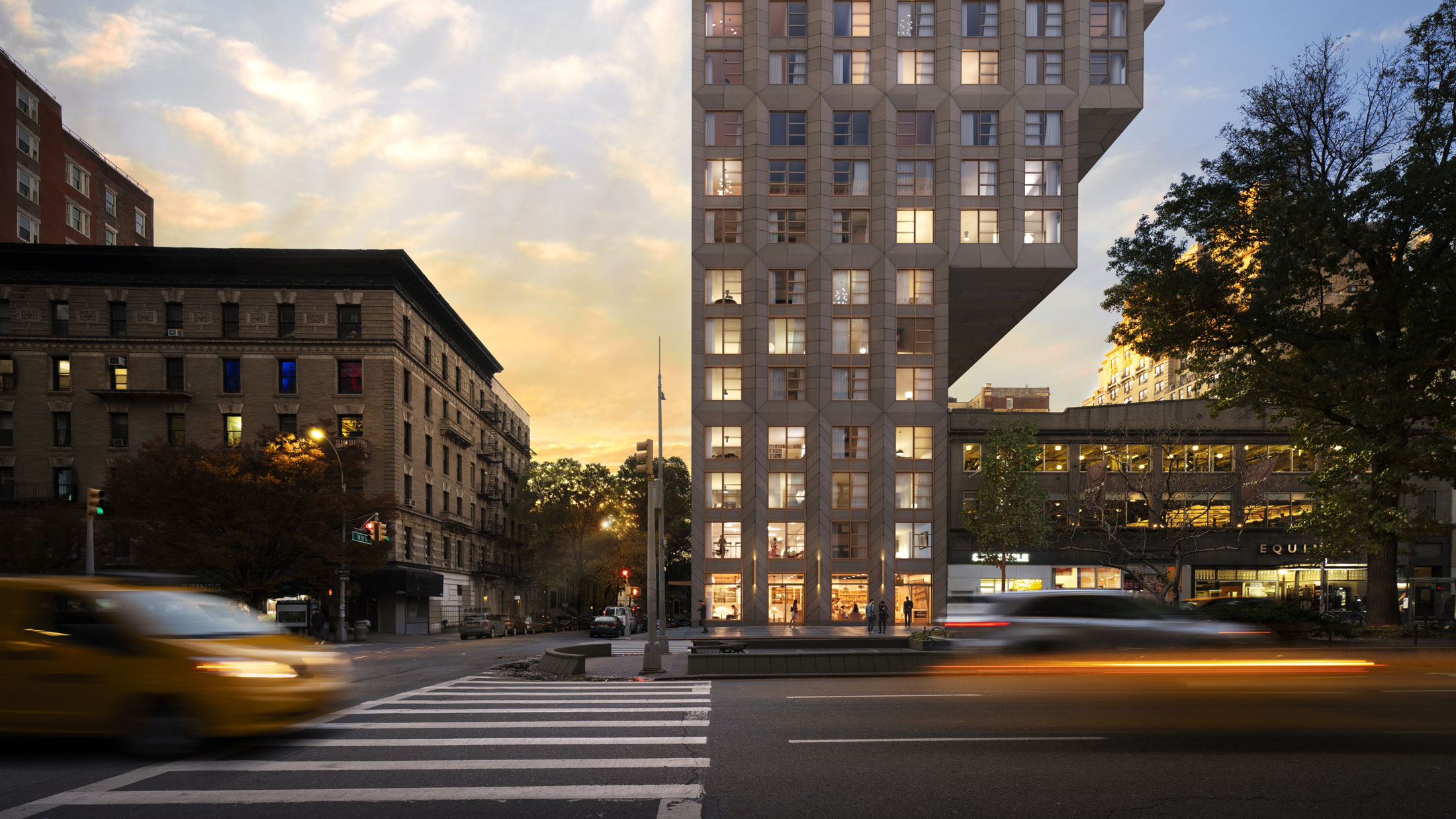 Architectural Rendering of the exterior of the ERA building project located on the Upper West Side in New York City