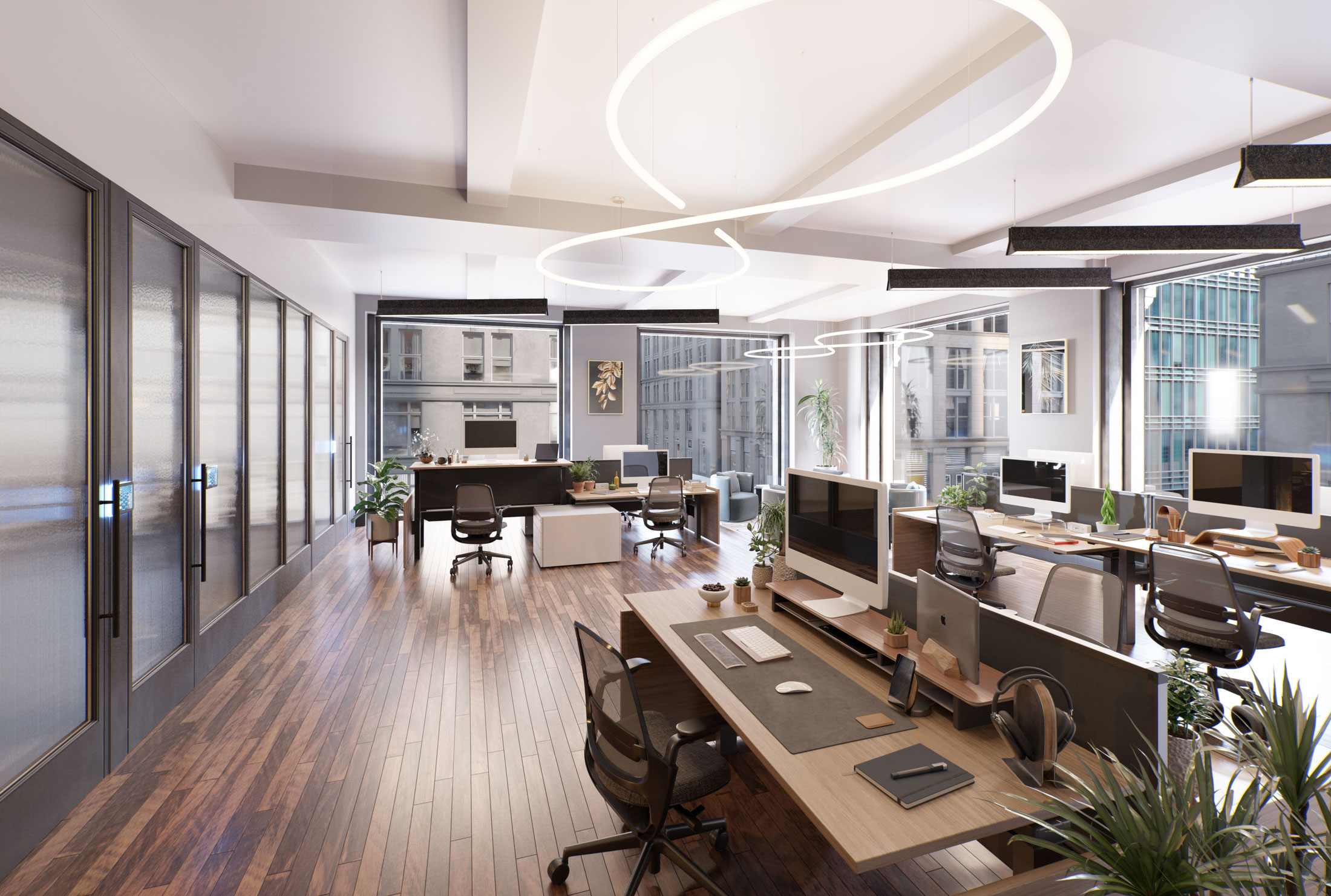 Architectural Rendering of an office on the 149 Madison project located in New York City